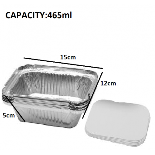 FOIL 4133 TRAY + LID 5'S FOIL 4133 TRAY + LID 5'S